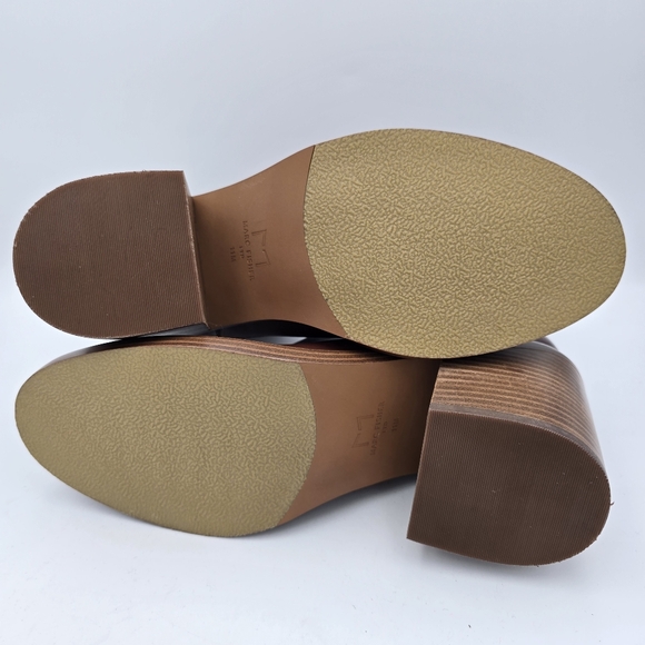 NWOT Marc Fisher LTD Halida Heeled Booties, Dark Natural 120, Women's 11M - Picture 10 of 13